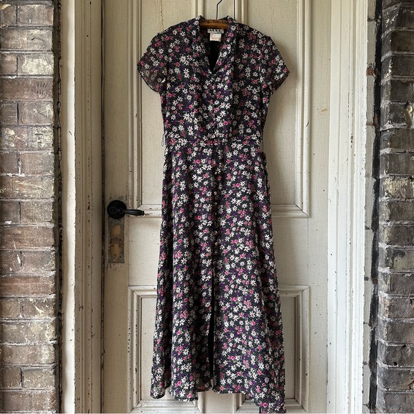 -VINTAGE FLORAL DRESS- - Picture 2 of 9